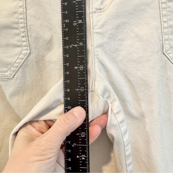 GAP Y2K Cargo Utility Girlfriend Khaki Pants Off White Cream Stretch 10 Mall - Picture 4 of 9